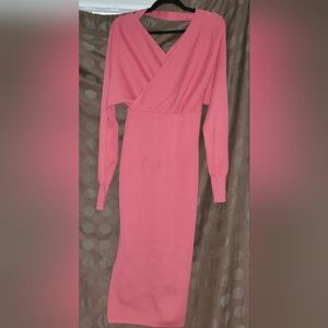 NWT Chic Asymmetrical Pink Dress *see description*